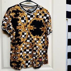 Large Black White Checked Shirt